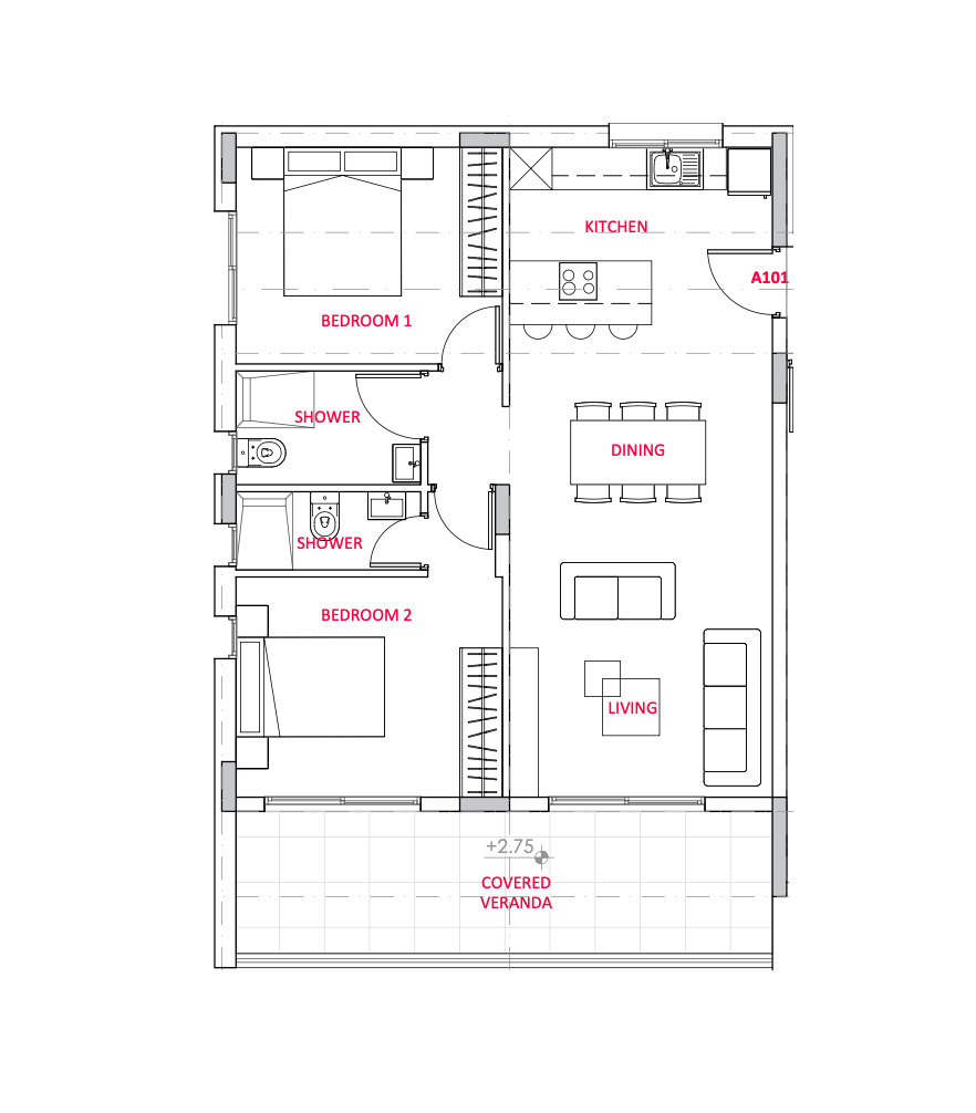 Apartment A101 Eniko Mare